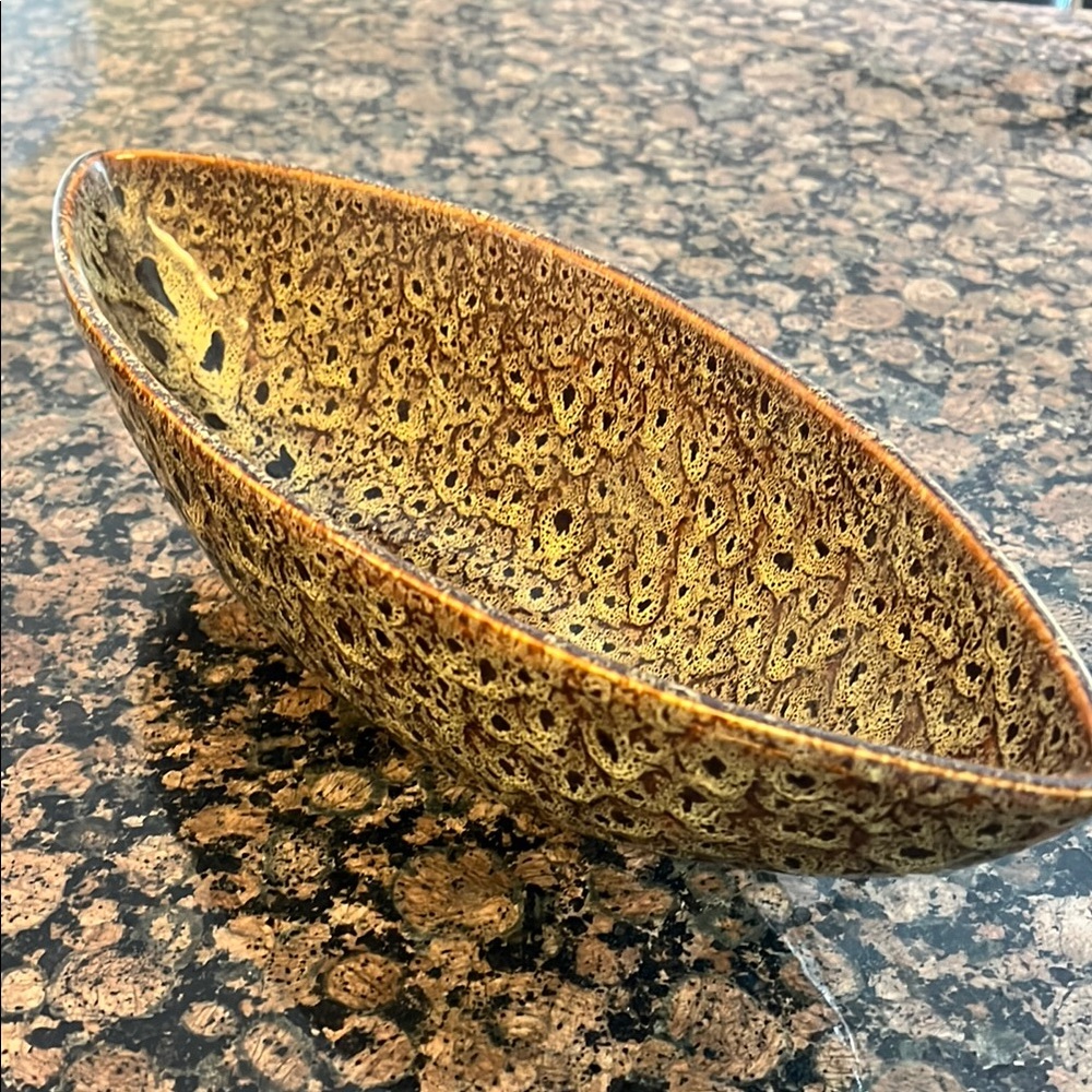 Elegant Brown Decorative Bowl
